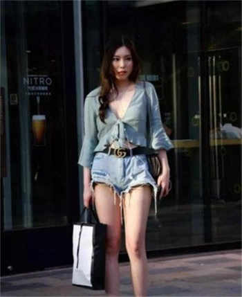 抖音牛仔裤女神肥而不腻